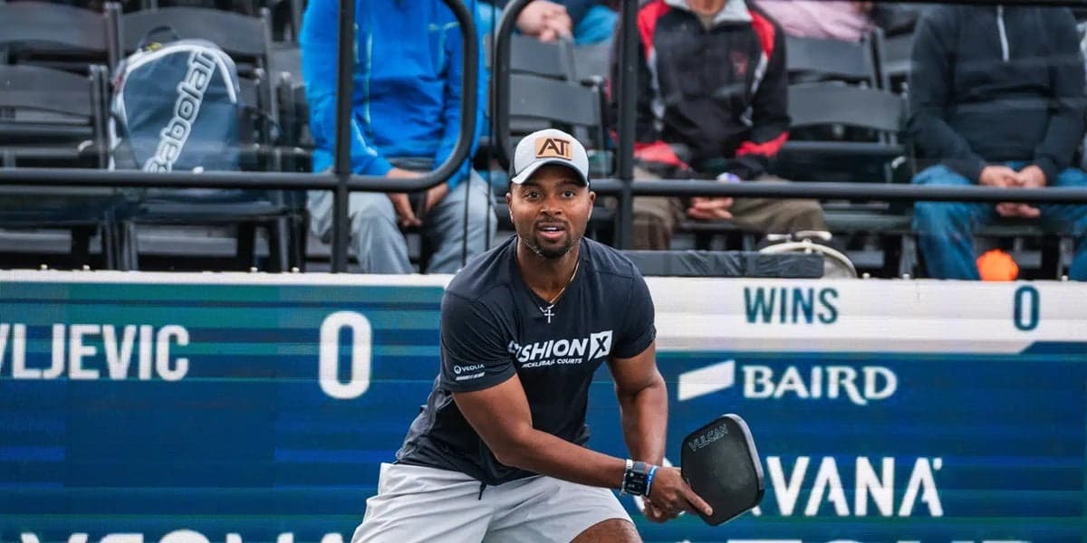 Donald Young Jr. competing in professional pickleball